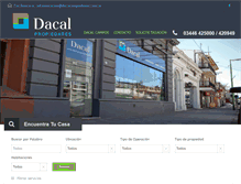 Tablet Screenshot of dacal-propiedades.com.ar